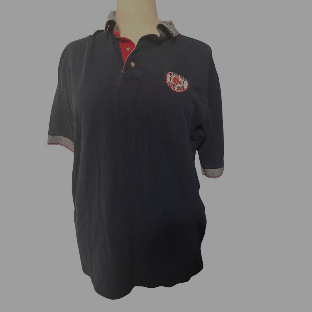 Boston Red Sox MLB Men’s Polo Shirt - Blue - Size Large